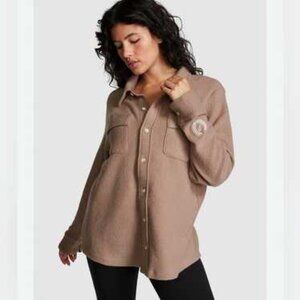 2/ $22 Pink Victoria's Secret Fleece Shacket, S